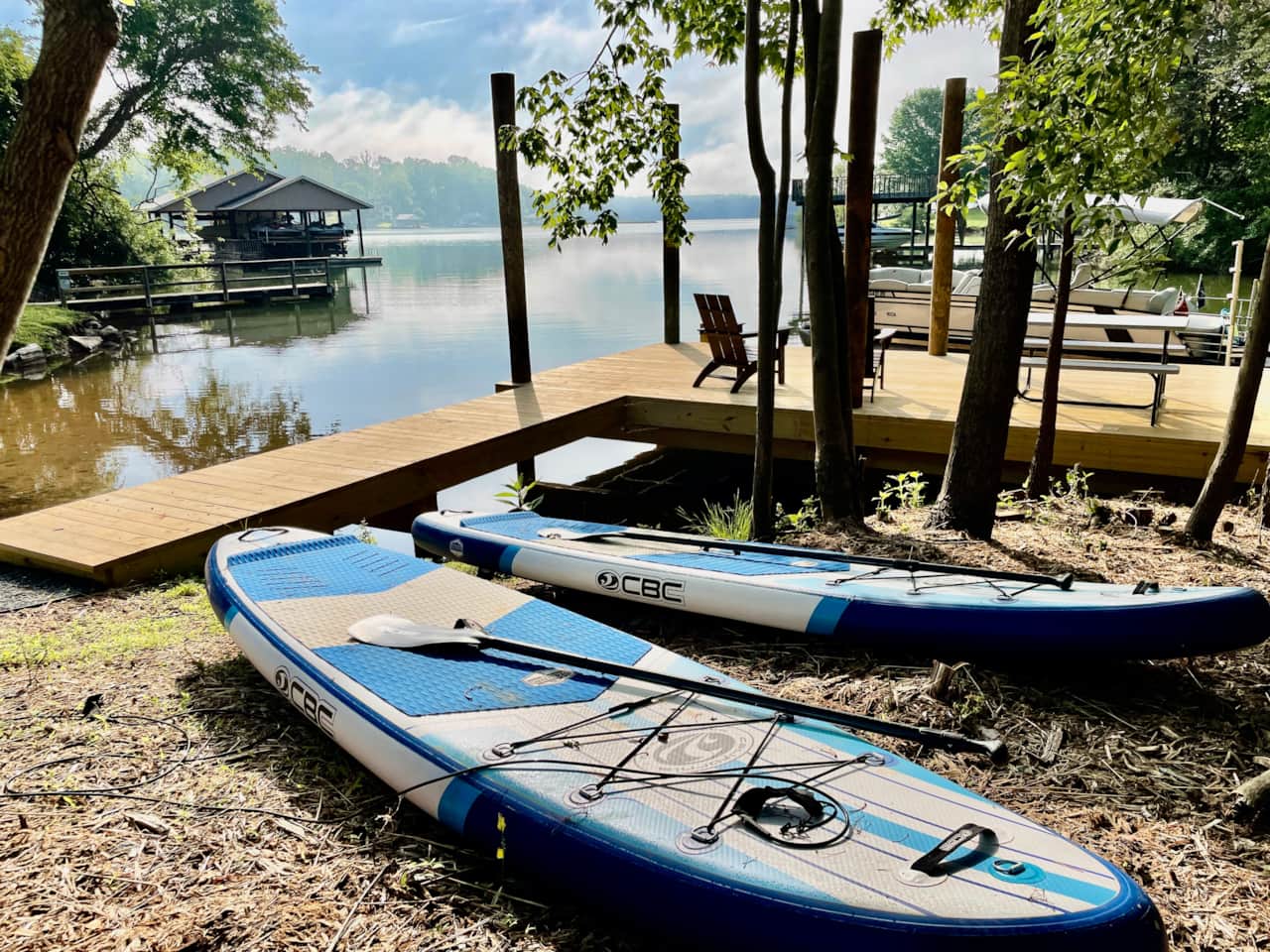 Dock and Paddle Boards
