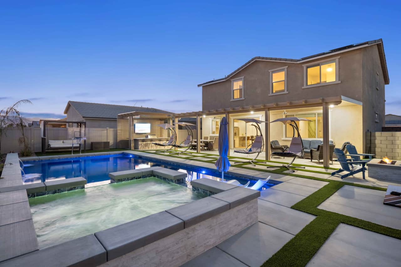 Gorgeous Landscape, High-powered Jets, and Outdoor lighting