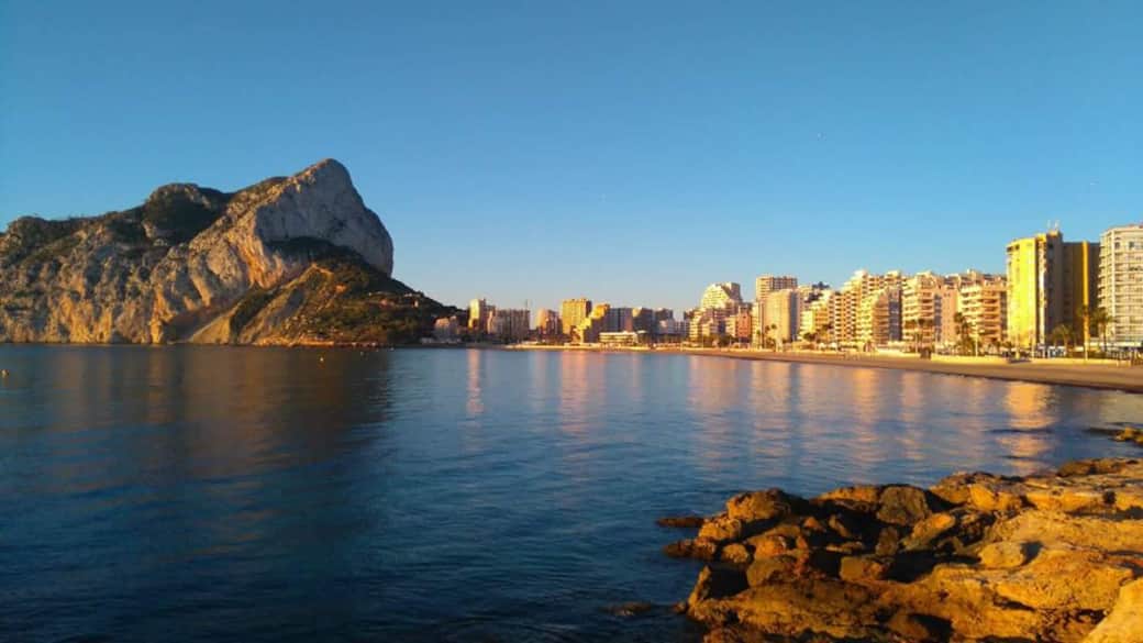 The Penon Rock and La Fossa beach