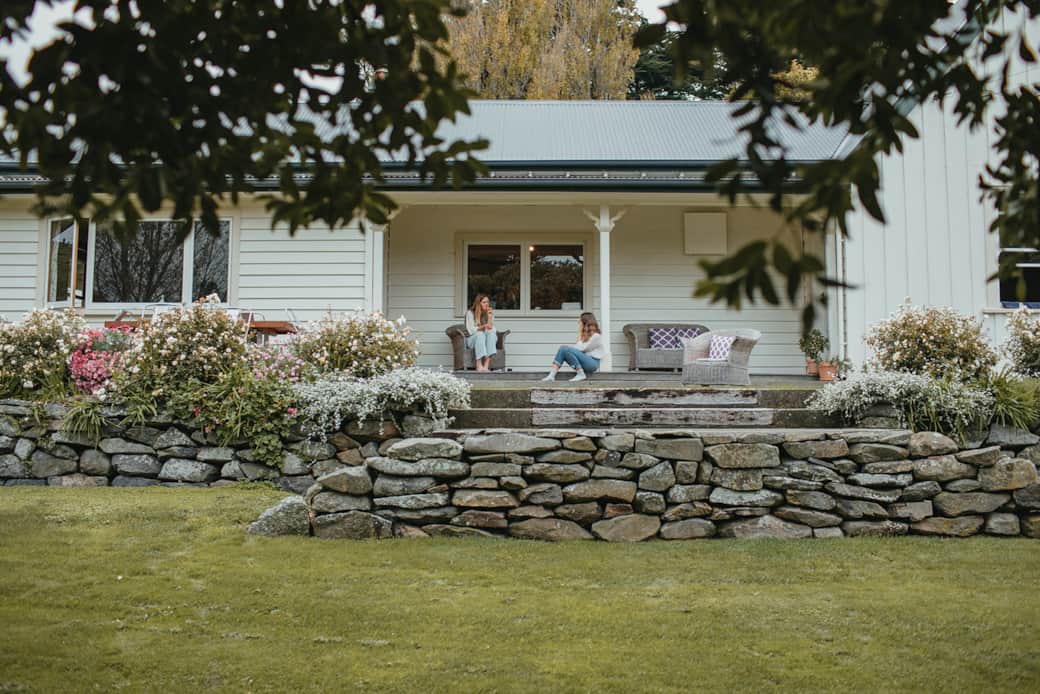 Relax on the front verandah overlooking the garden Relax on the front verandah overlooking the garden