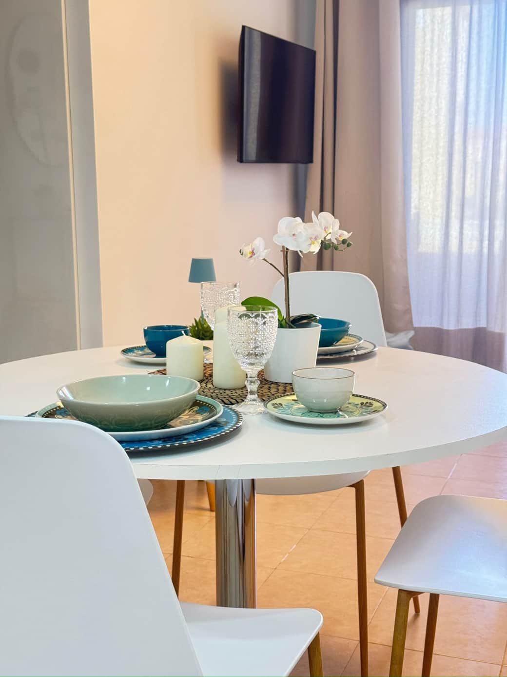 Elegant table setting perfect for meals and social moments.