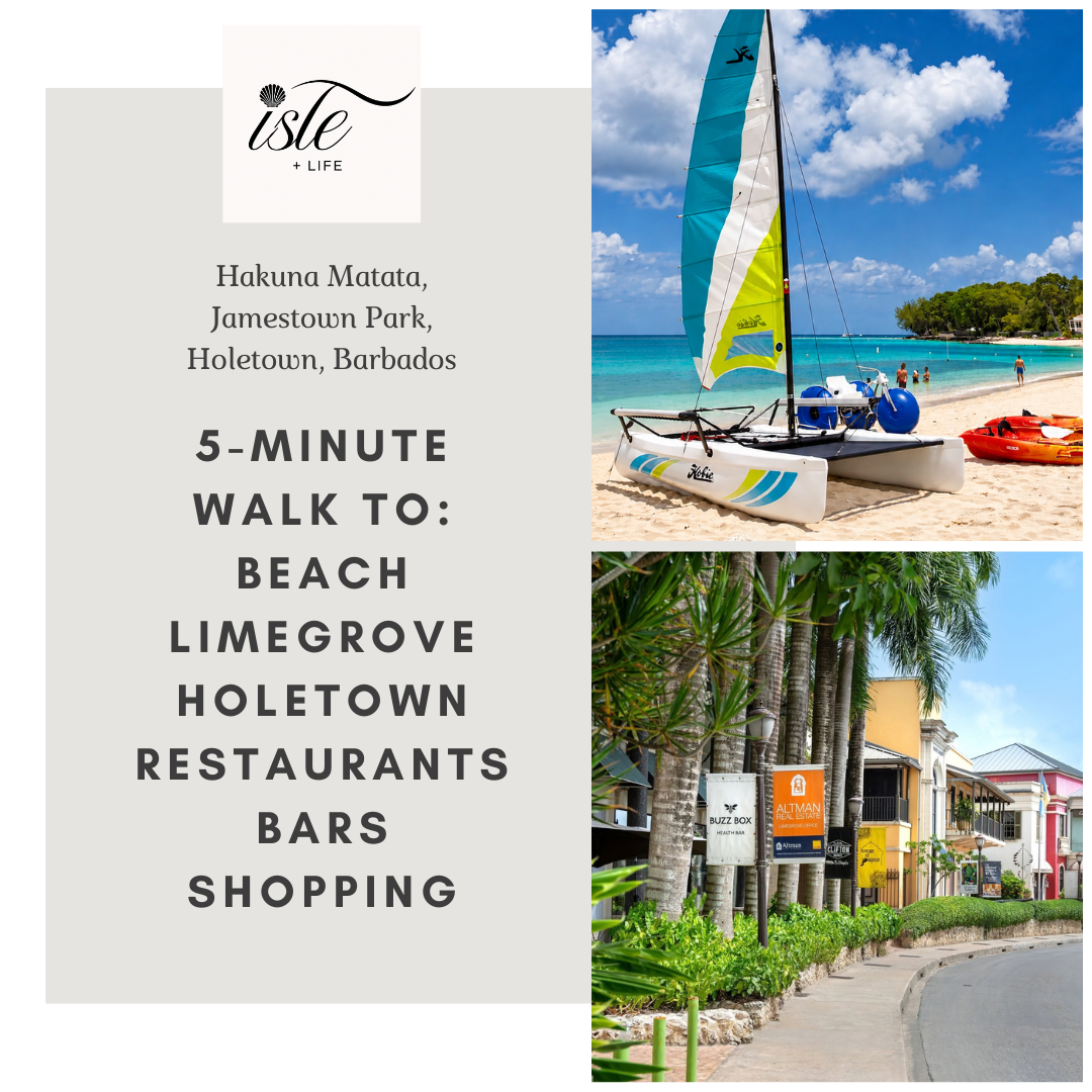 Walk to the beach & Holetown