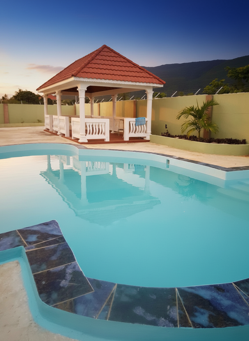 Inviting Pool with Gazebo