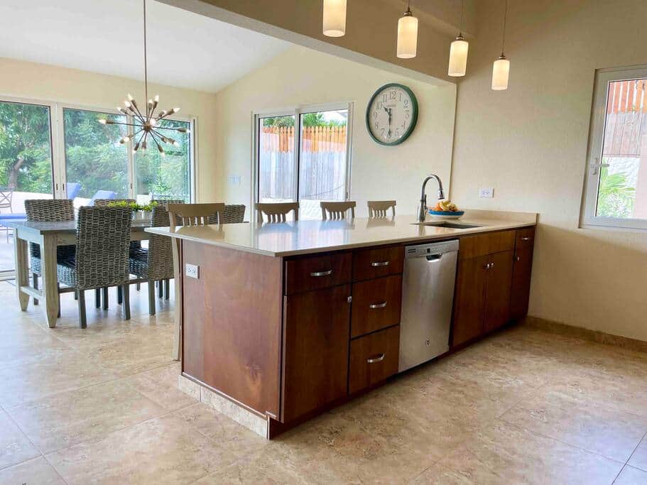 Living room + kitchen