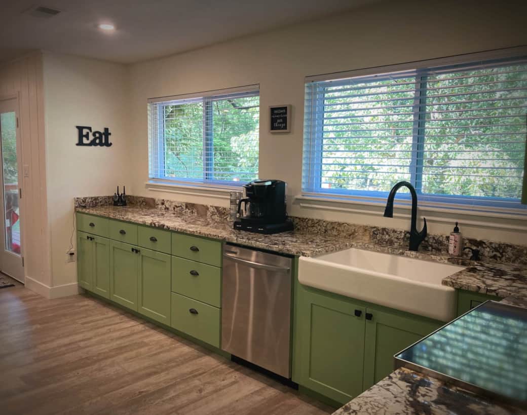 Spacious kitchen with plenty of counter space