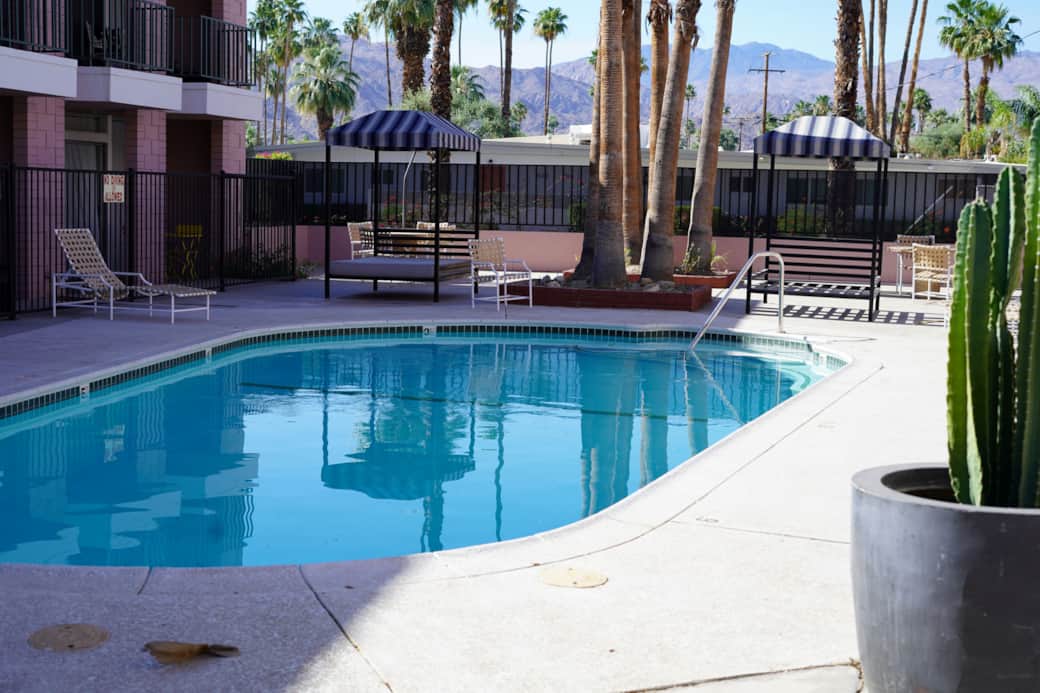 2nd pool area with plenty of loungers 