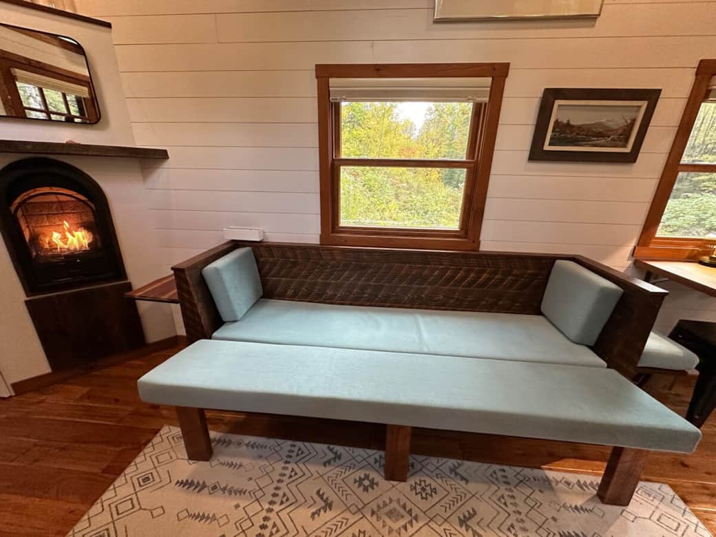Couch folds out into double size bed