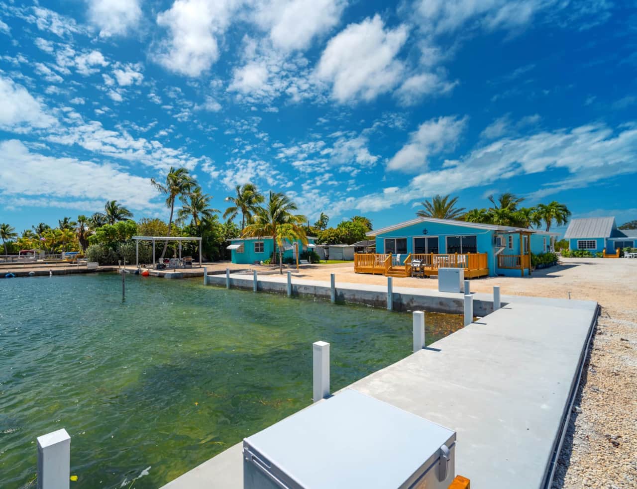 Designated dockage at boat basin.