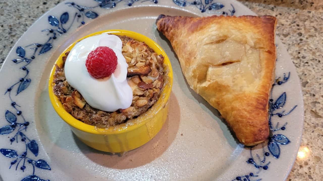 Baked Oatmeal and Apple Turnover