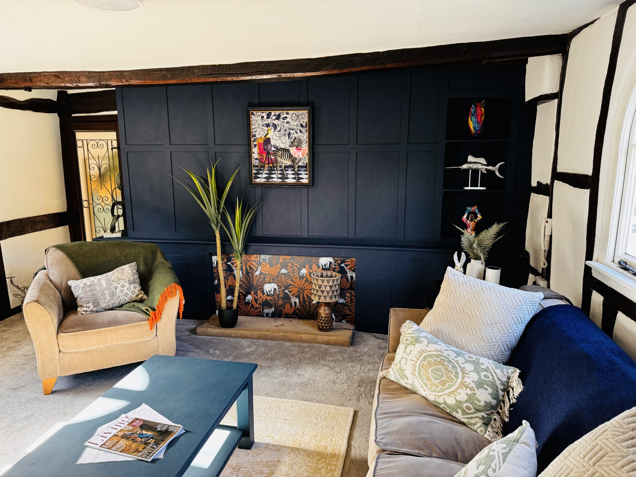 The Tudor cottage at Evington House