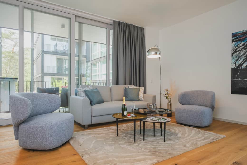 Wohnbereich mit Schlafsofa Wohnbereich mit Schlafsofa