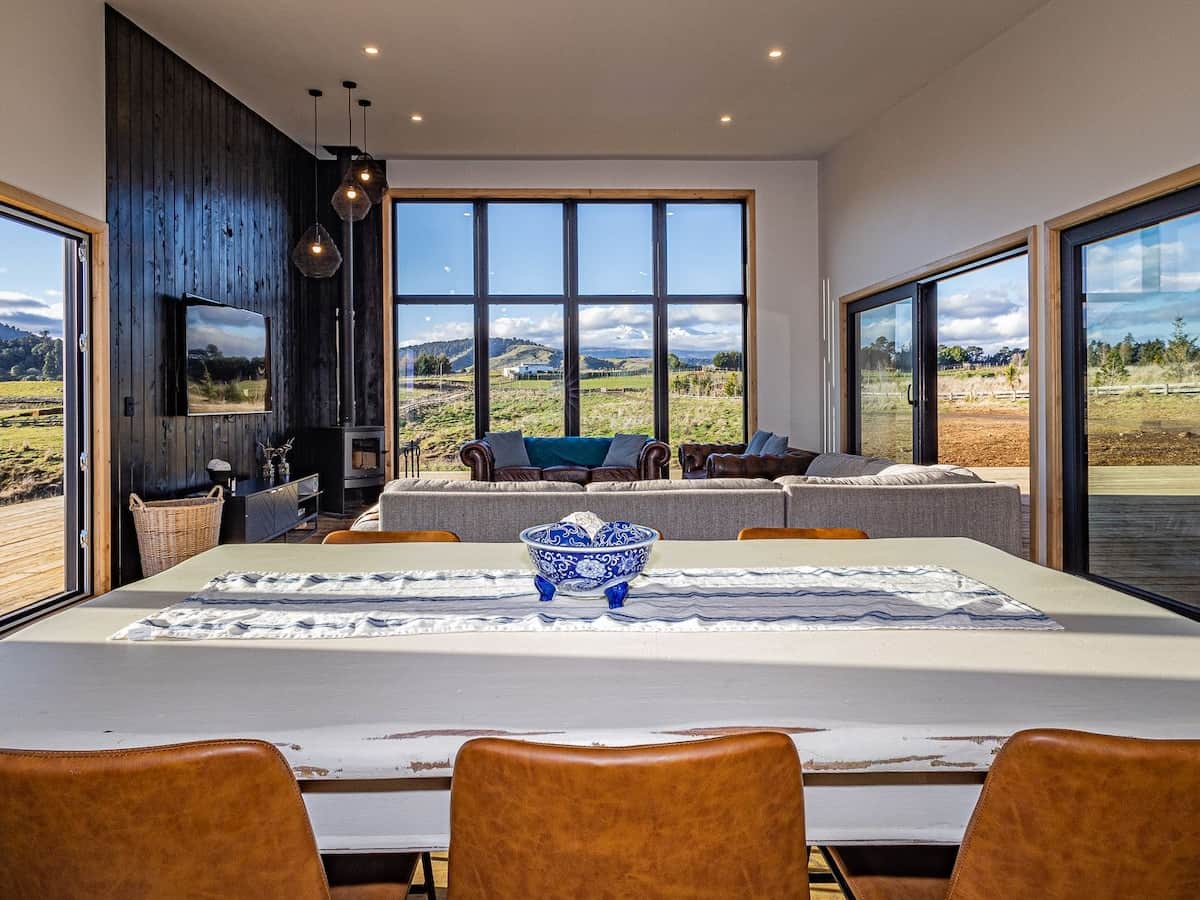 Dining with views of Mount Ruapehu