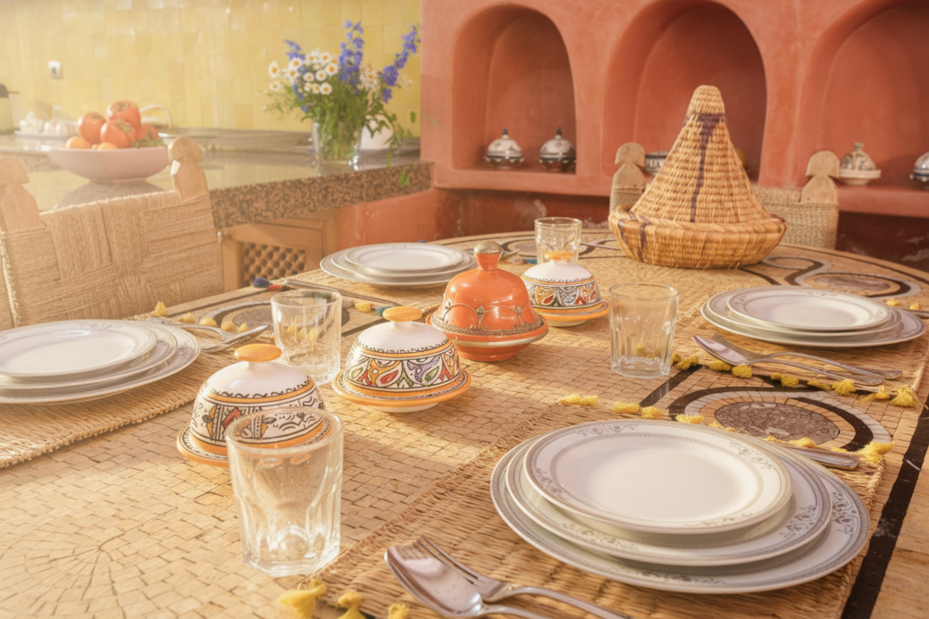 Charming Moroccan Dining Setup