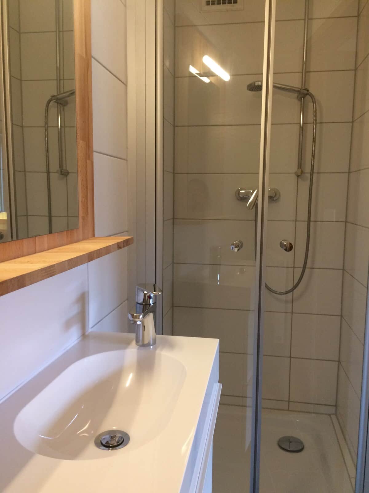 Blick zur Dusche