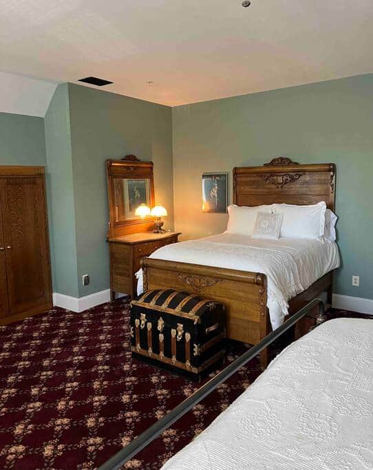 This is the full size bed in the hayloft suite. 