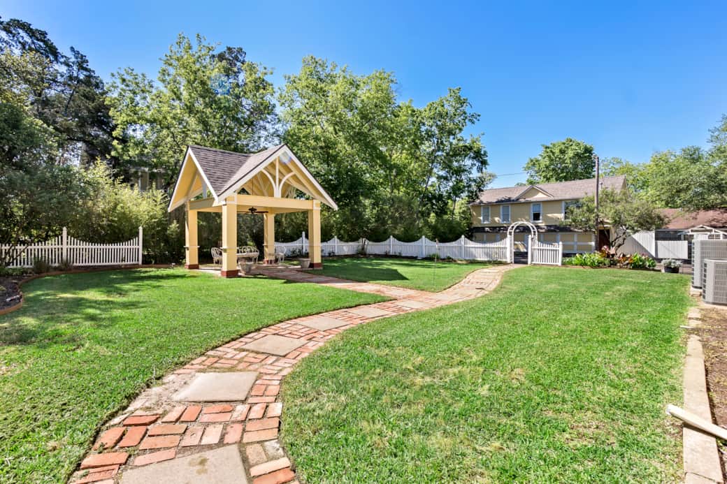 Gazebo and Back Lawn