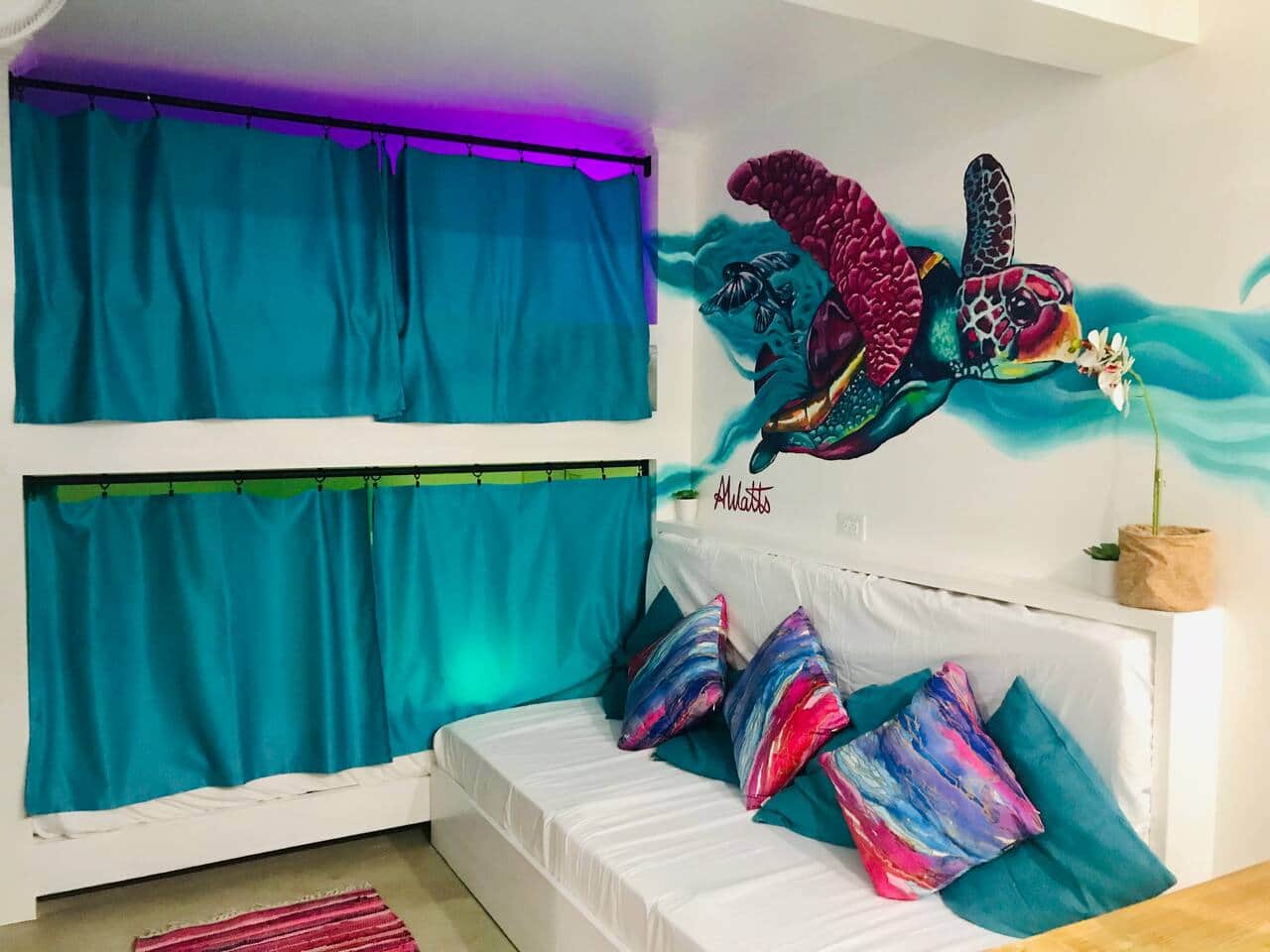 Living room - Bunk Bed Sleeping Nook + Sofa Bed 