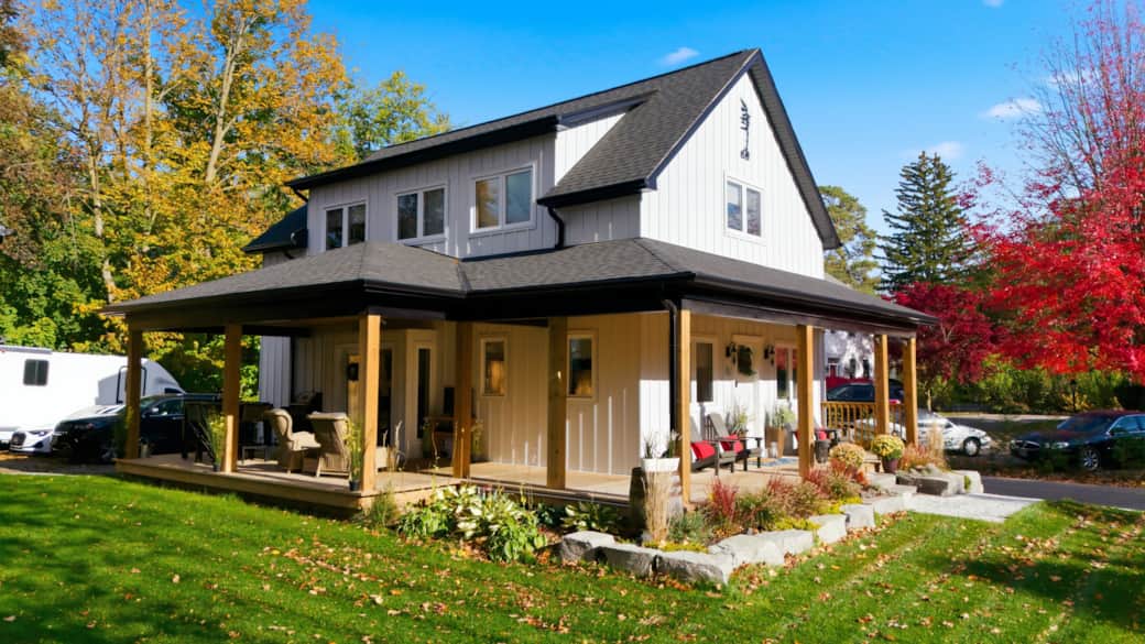 Exterior Property Wrap Around Porch