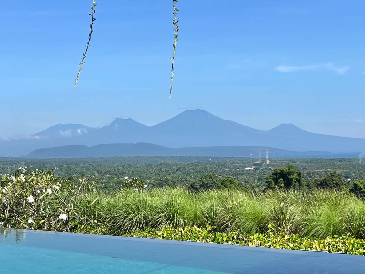 With volcano views
