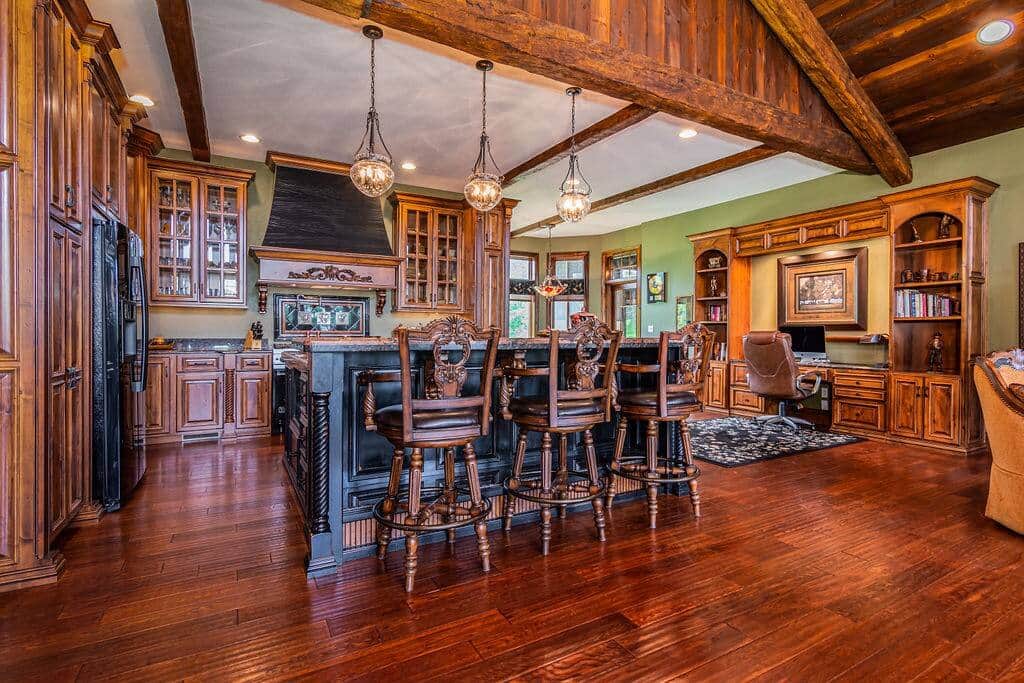 A custom Kitchen is part of this open concept space. A custom Kitchen is part of this open concept space.