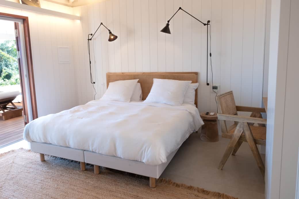 Chambre 1 Villa blanche Vue Lagon