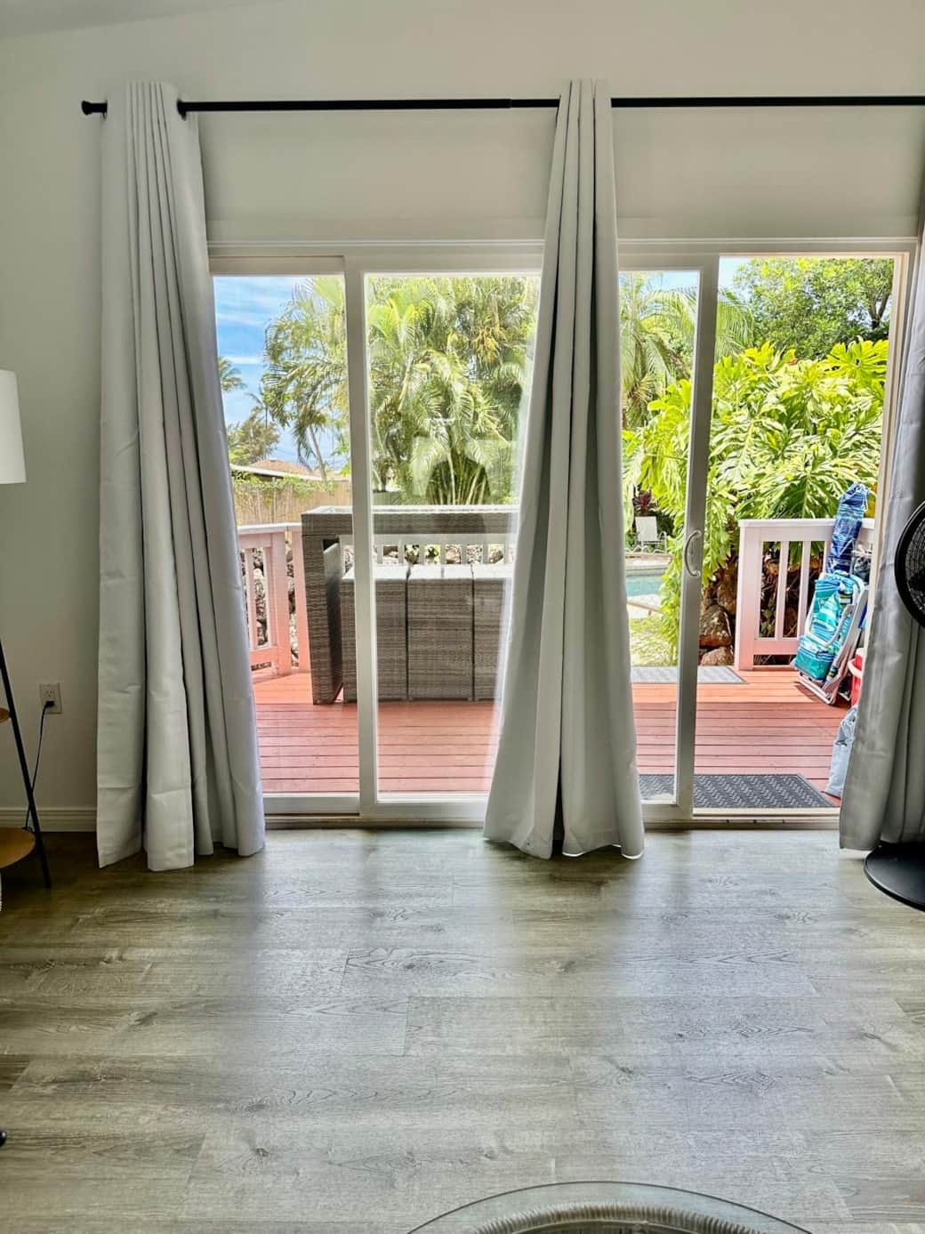 View from Living room area View from Living room area