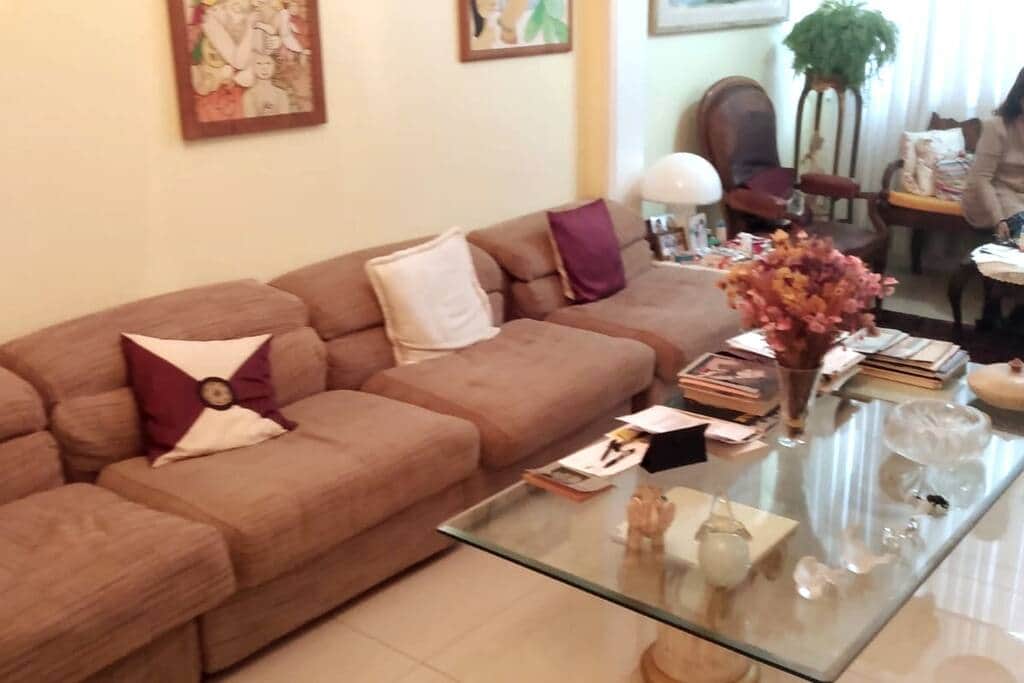 Siting area with television