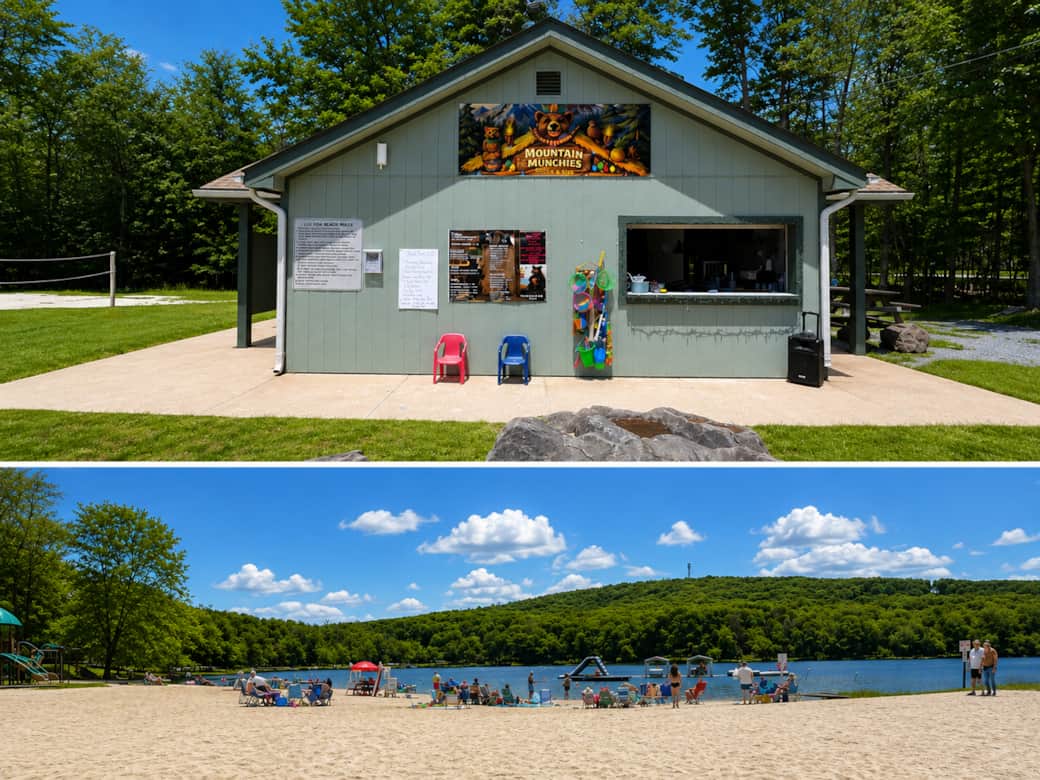 Swim at Locust Lake with friends and family. Enjoy the convenient snack bar with food and drinks! 