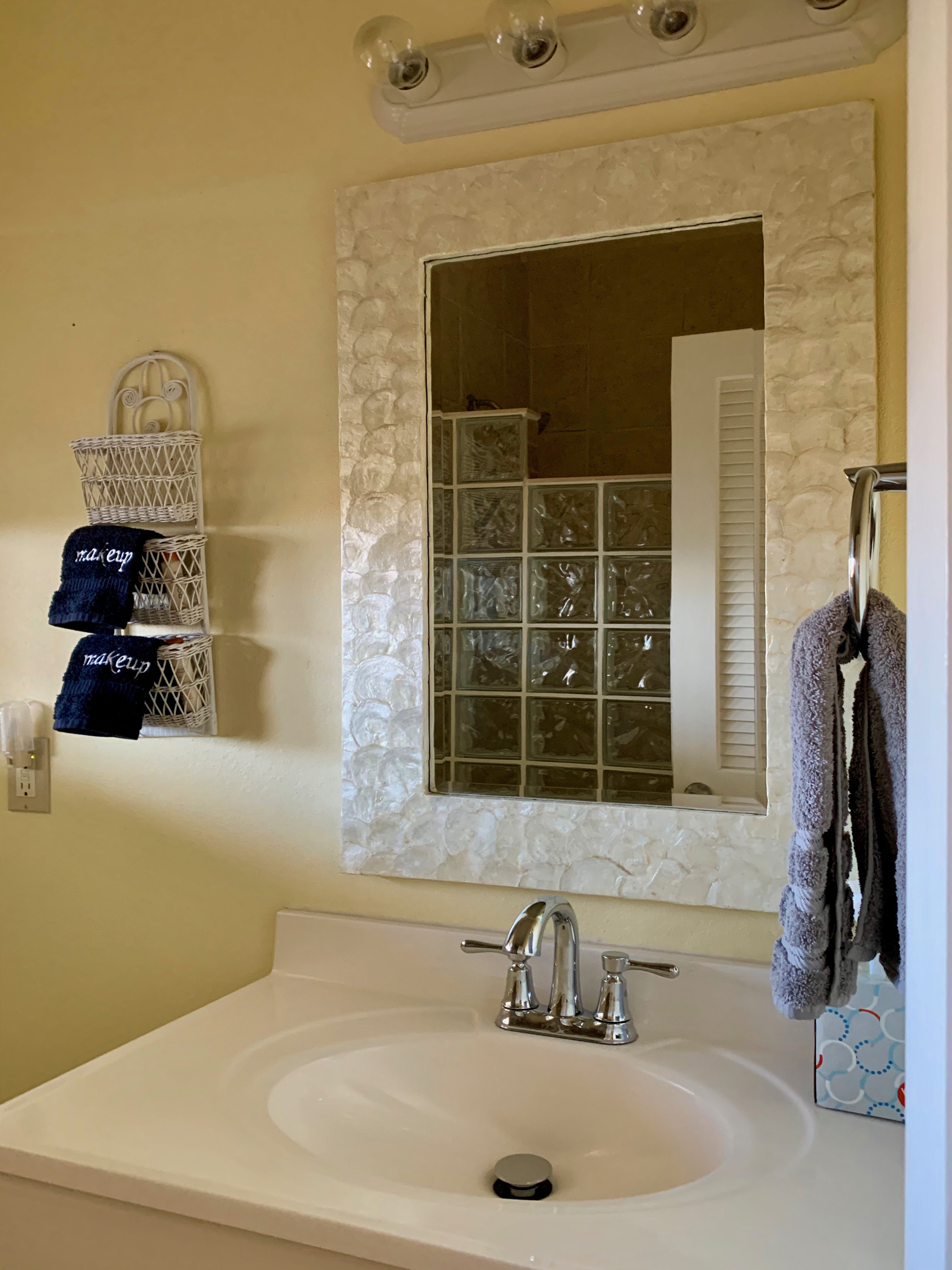 Glass block walk in showers