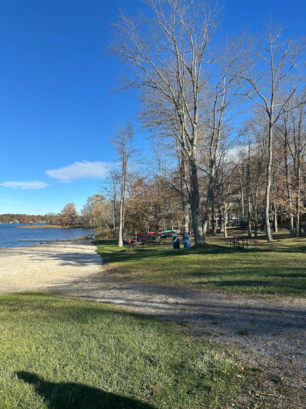 Steps to beach and kayak launch