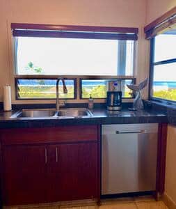 Ocean view from kitchen