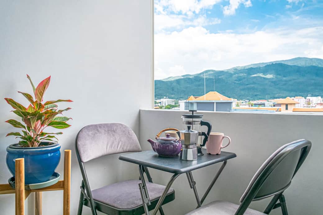 Start the Day with Balcony Breakfasts and this view.