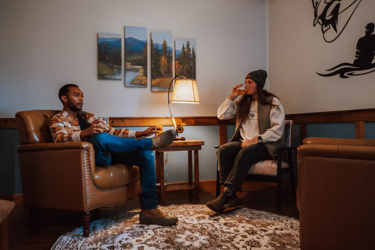 Relaxing in the Conversation Room