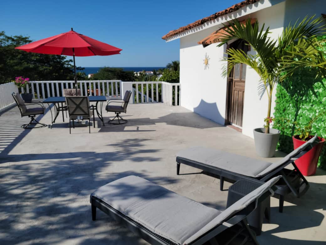 Third floor patio and view
