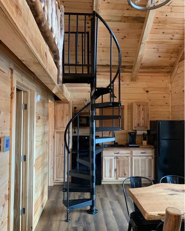 Stairs to the loft area Stairs to the loft area