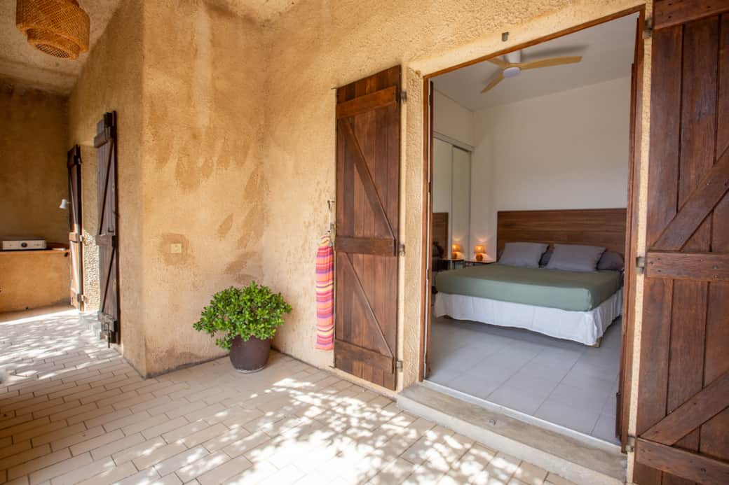 Chambre a coucher vue mer