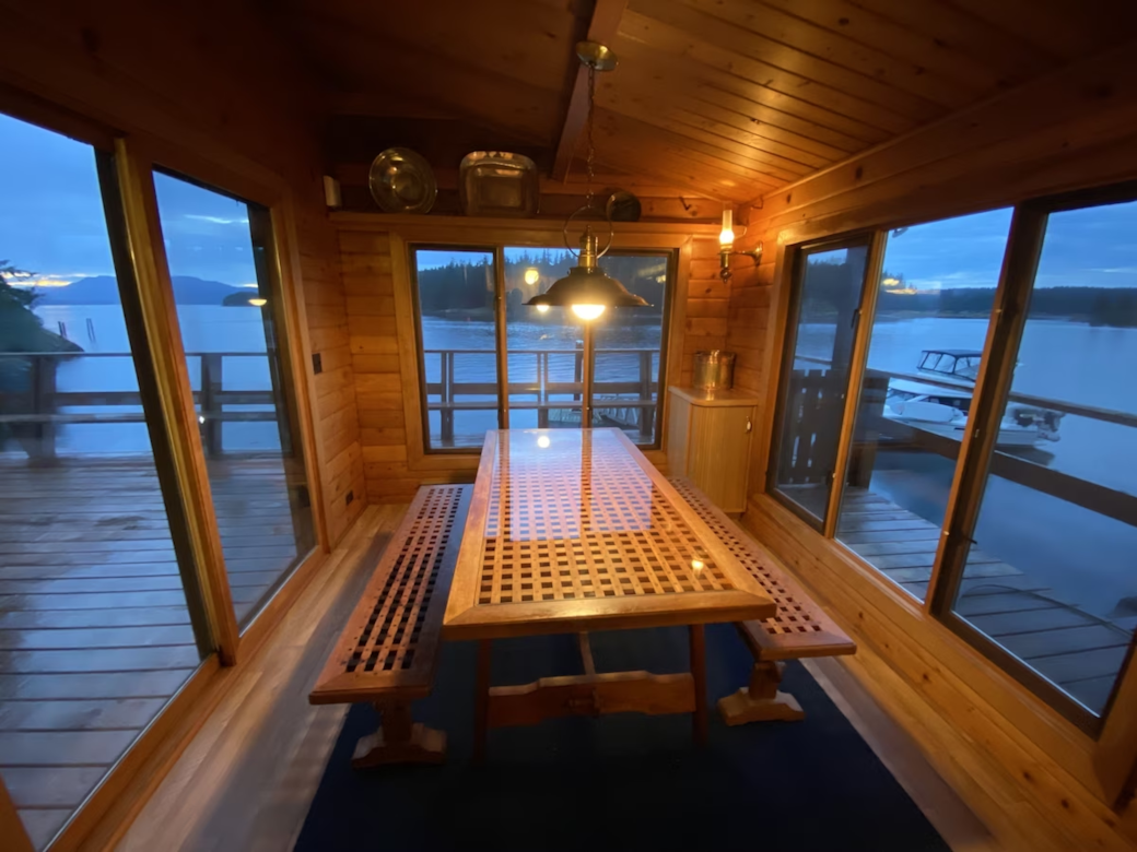 Dining Room-wrap around glass