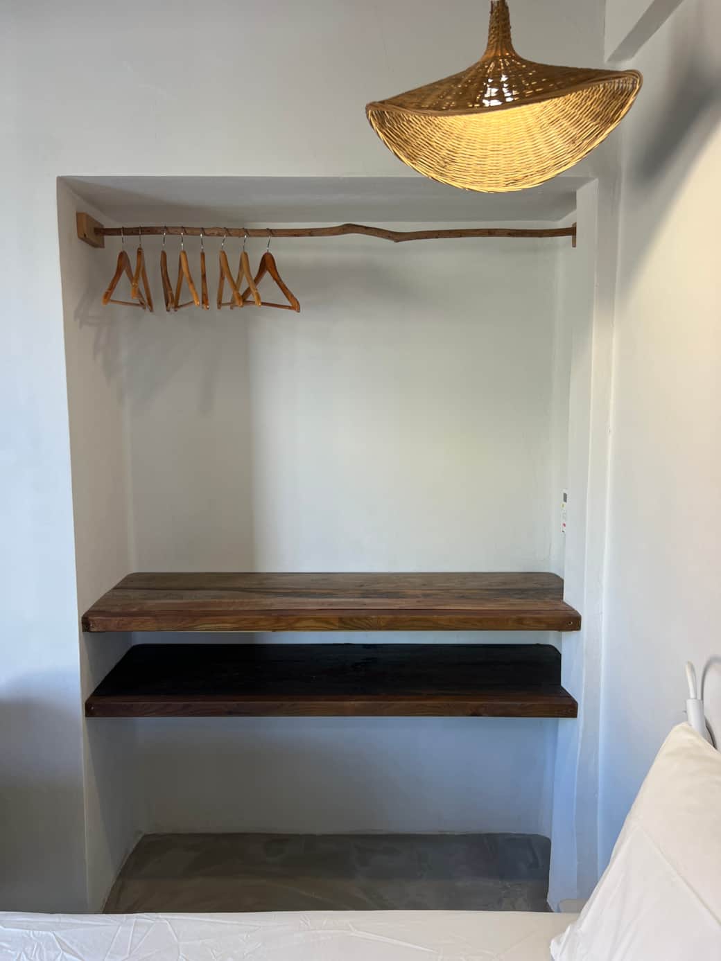 Le dressing de la chambre Natural