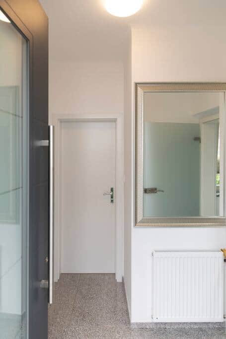 view from the front doors