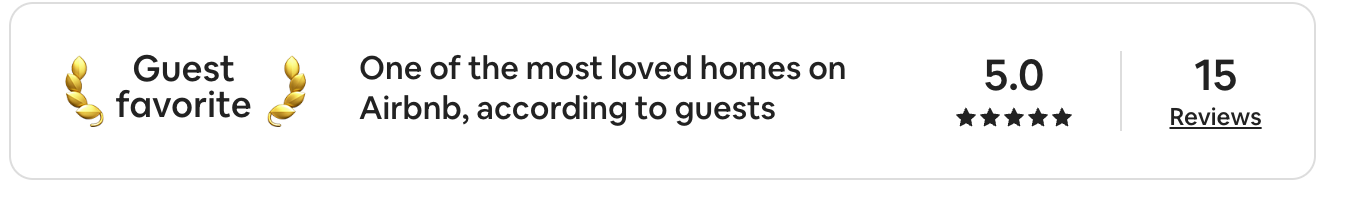 5 Star Reviews on Airbnb