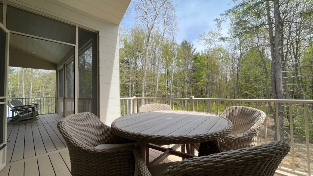 Rear upper patio