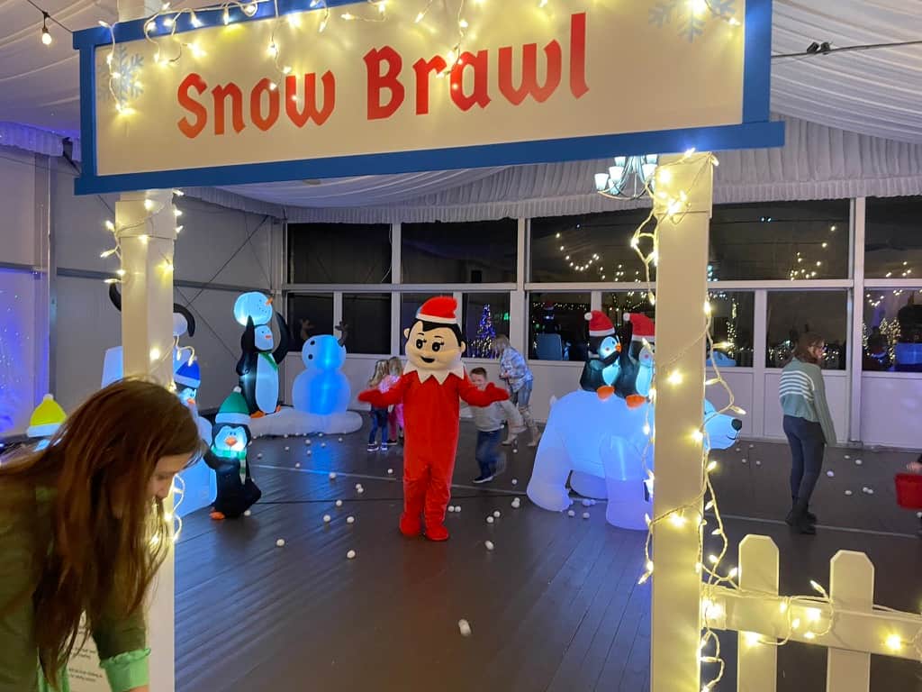 Inside snowball fight