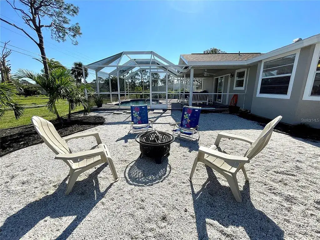 Firepit and outdoor recreation area Firepit and outdoor recreation area