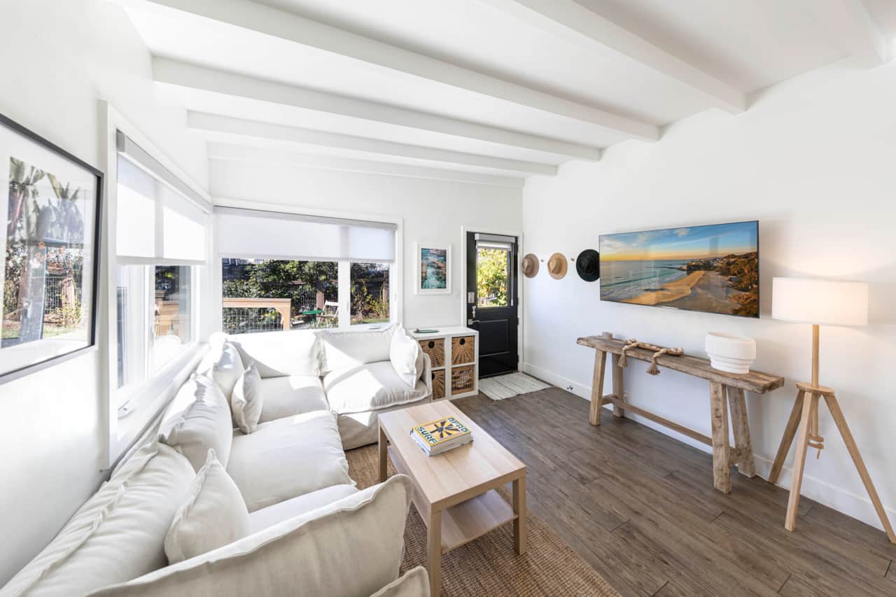 Living room with large sectional