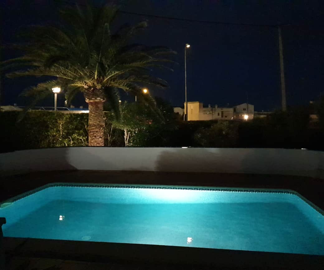 Pool at night
