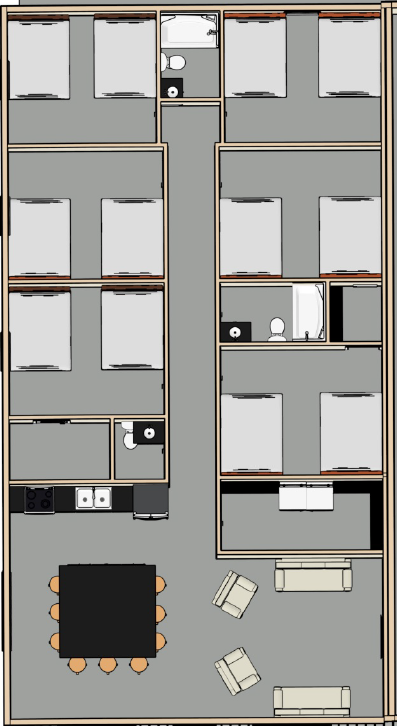 Bunkhouse - floorplan