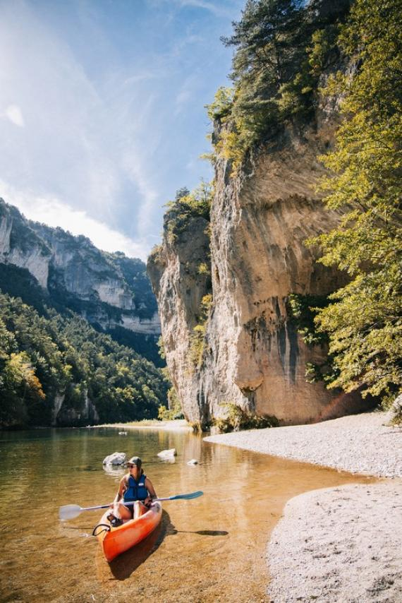 Kayaking through the Gorges du Tarn
