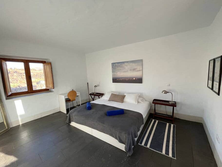 primary bedroom with comfortable king size bed