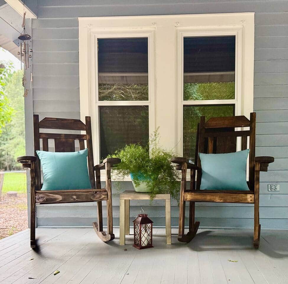 Front porch swinging Front porch swinging