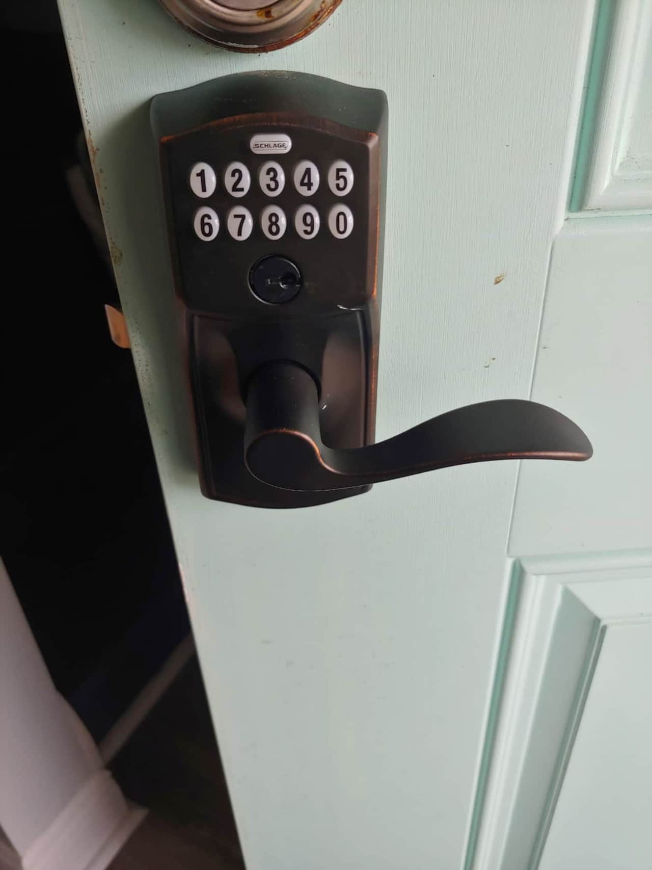 Front and back door locks - keyless